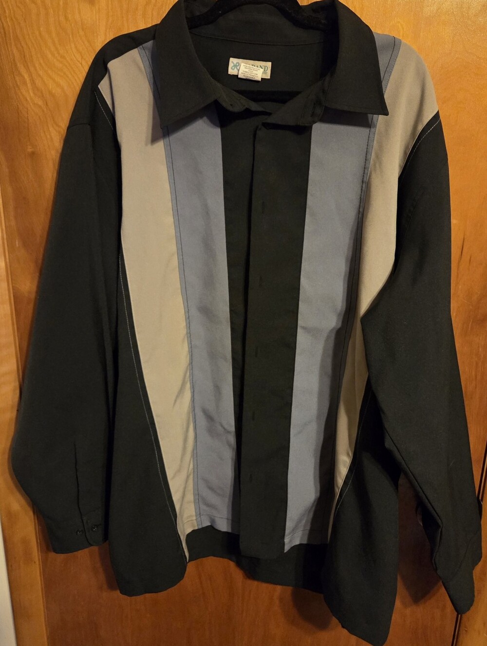 Haband Men's Long Sleeve Button-Up Leisure Shirt Size 3XL
